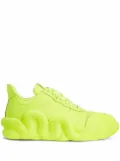 Giuseppe Zanotti Cobras snake-trimmed sneakers - Yellow