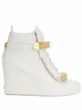 Giuseppe Zanotti Coby wedge-heel sneakers - White