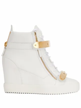 giuseppe zanotti high top wedge sneaker heels