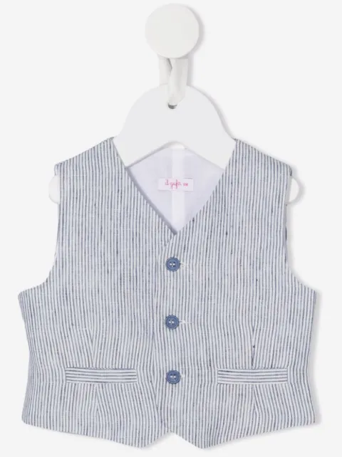 Il Gufo V-neck button-up waistcoat