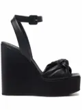 Giuseppe Zanotti 130mm platform leather sandals - Black