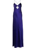 Michelle Mason cut-out detail gown - Blue