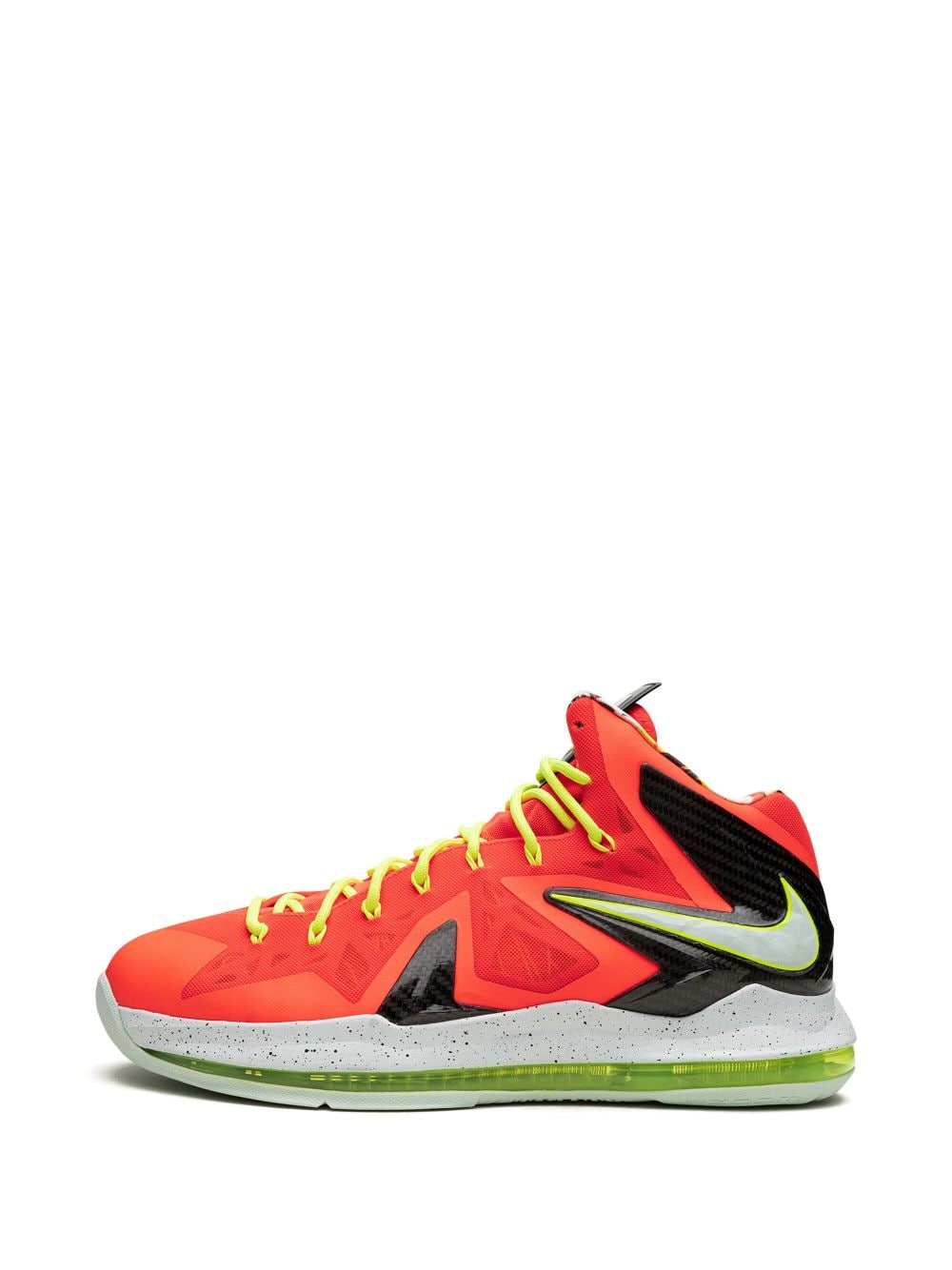 Shop Nike Lebron 10 P.s Elite "total Crimson" Sneakers In Orange