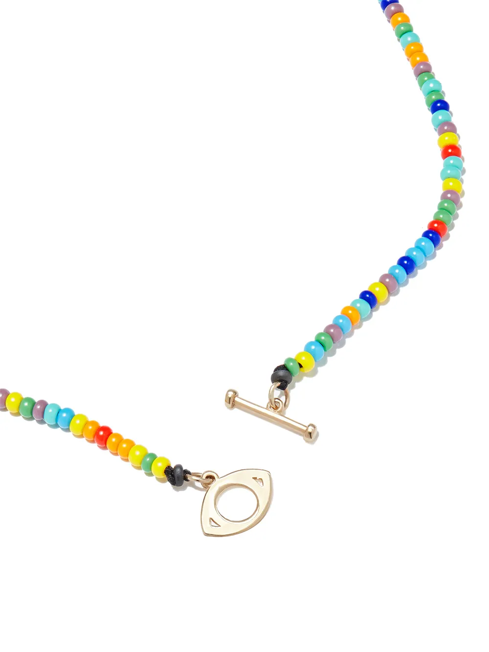  Luis Morais Perlenkette Mit Evil Eye Aus 14kt Gelbgold 