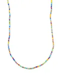 LUIS MORAIS 14kt yellow gold evil eye beaded necklace