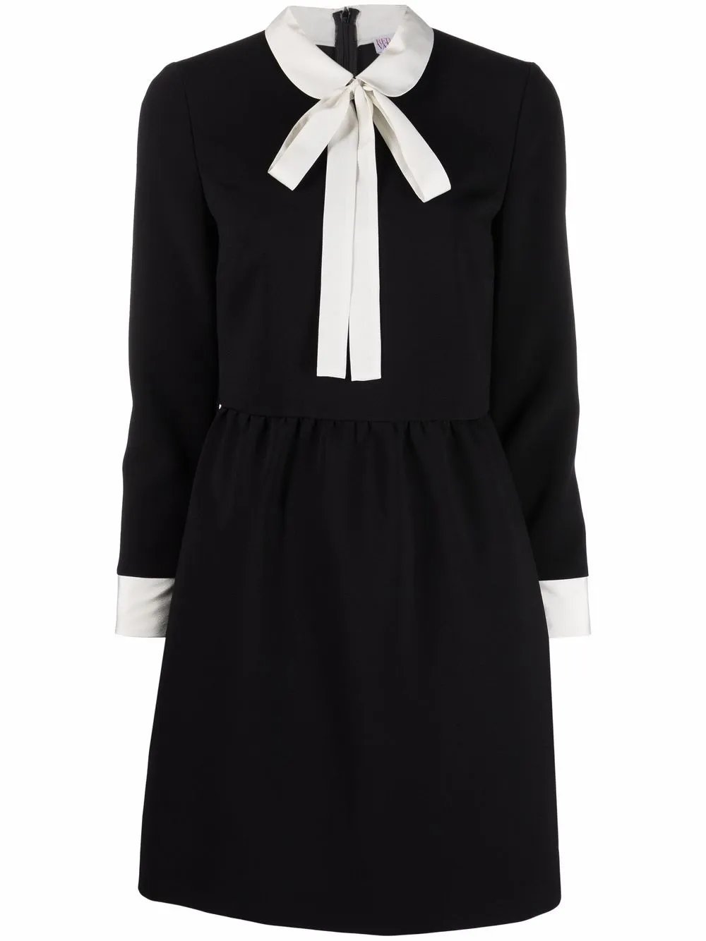 RED Valentino платье с длинными рукавами и бантом