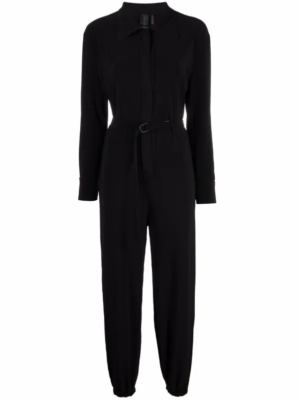 Norma Kamali cropped shirt jumpsuit 