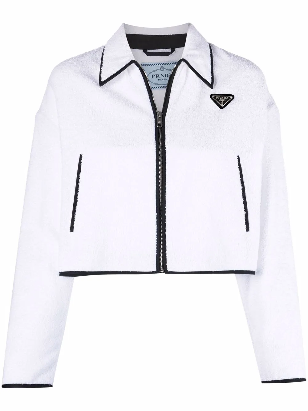 

Prada chamarra con logo - Blanco