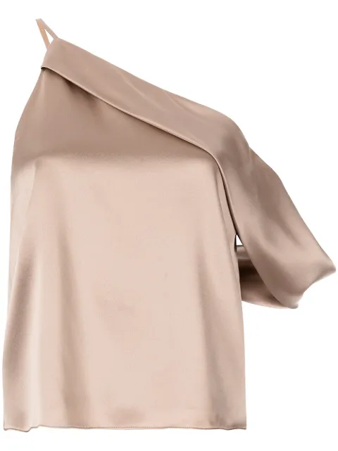 Michelle Mason draped cowl asymmetrical top 