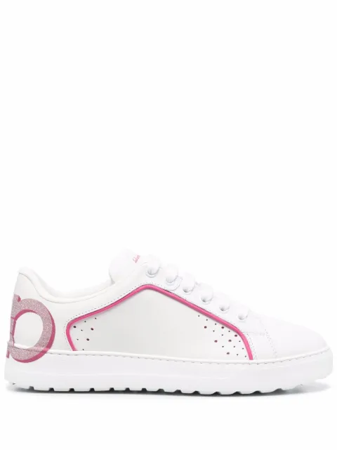 Ferragamo Manhattan Gancini-print sneakers