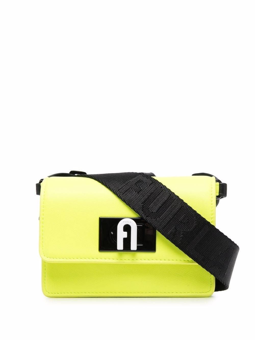 Furla Neon Leather Shoulder Bag In Gelb | ModeSens