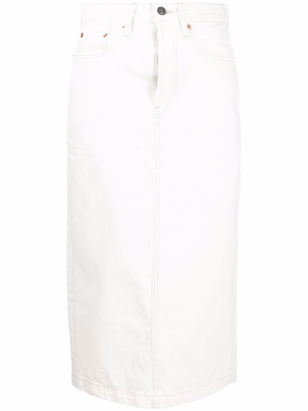 фото Wardrobe.nyc джинсовая юбка с завышенной талией