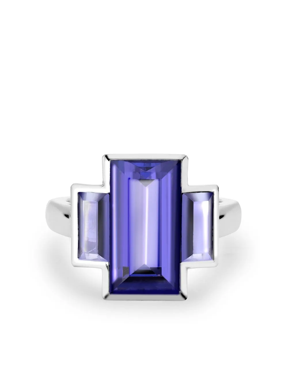 

Pragnell platinum Kingdom tanzanite ring - Silver