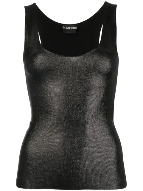 TOM FORD metallized sleeveless top