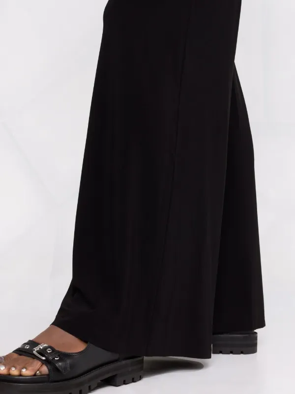 Norma Kamali high-waisted wide-leg Trousers | Black | FARFETCH