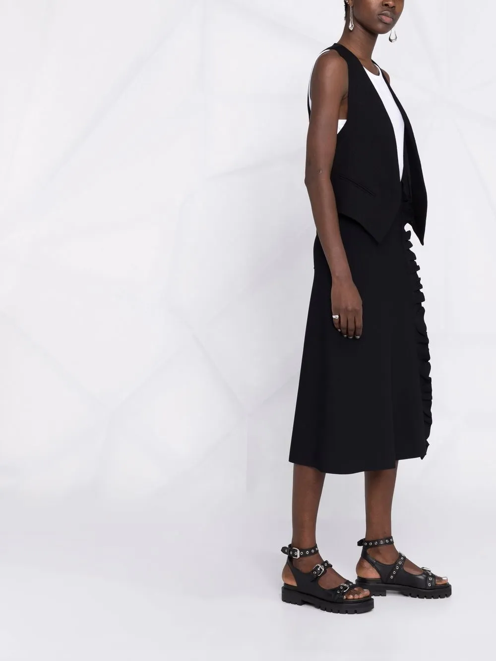 фото Jil sander юбка миди с оборками
