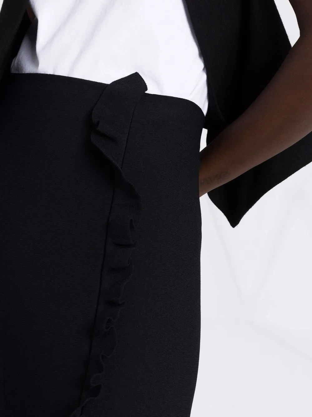 фото Jil sander юбка миди с оборками