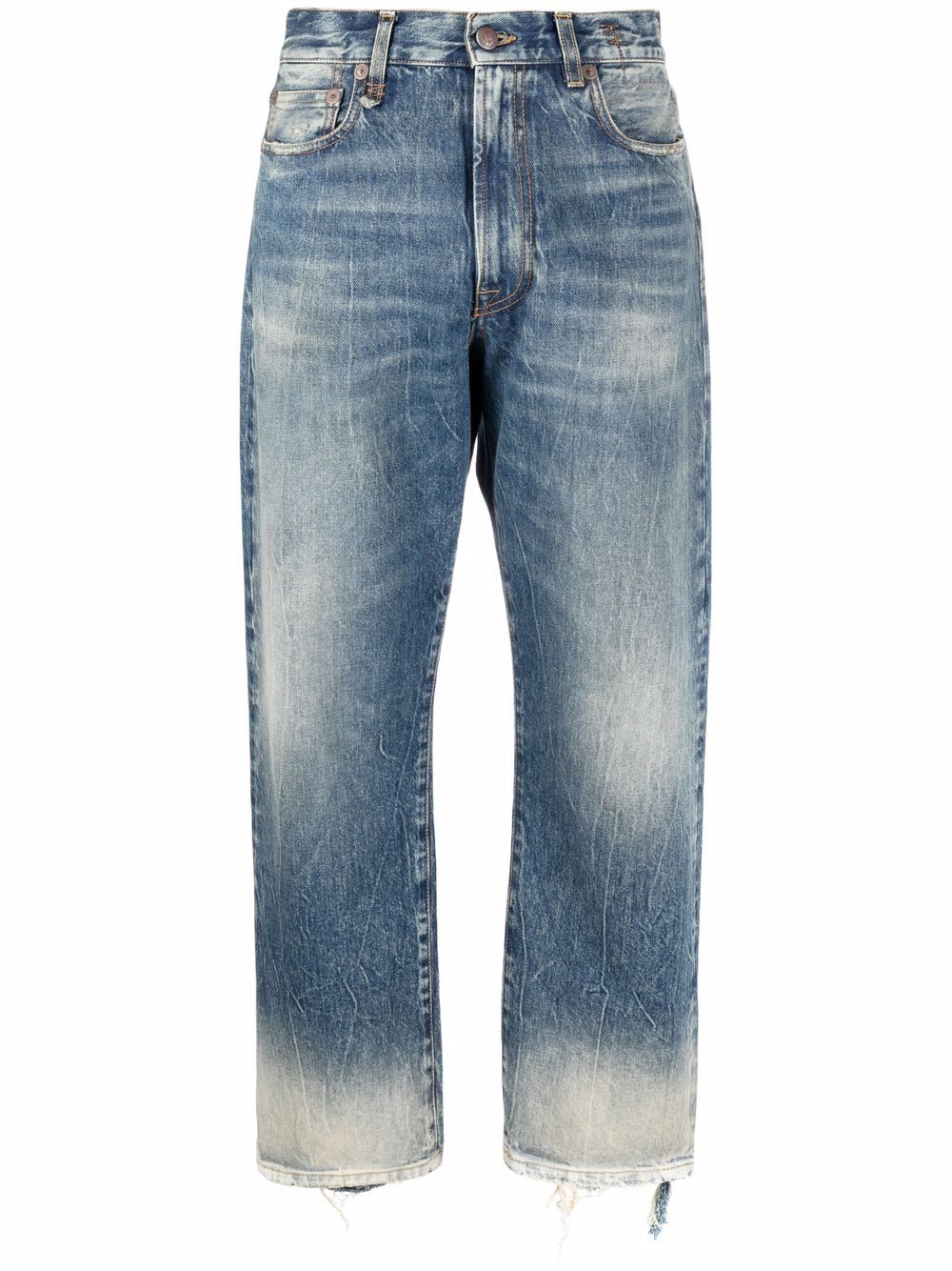 R13 Kelly Cropped distressed-hem Jeans - Farfetch