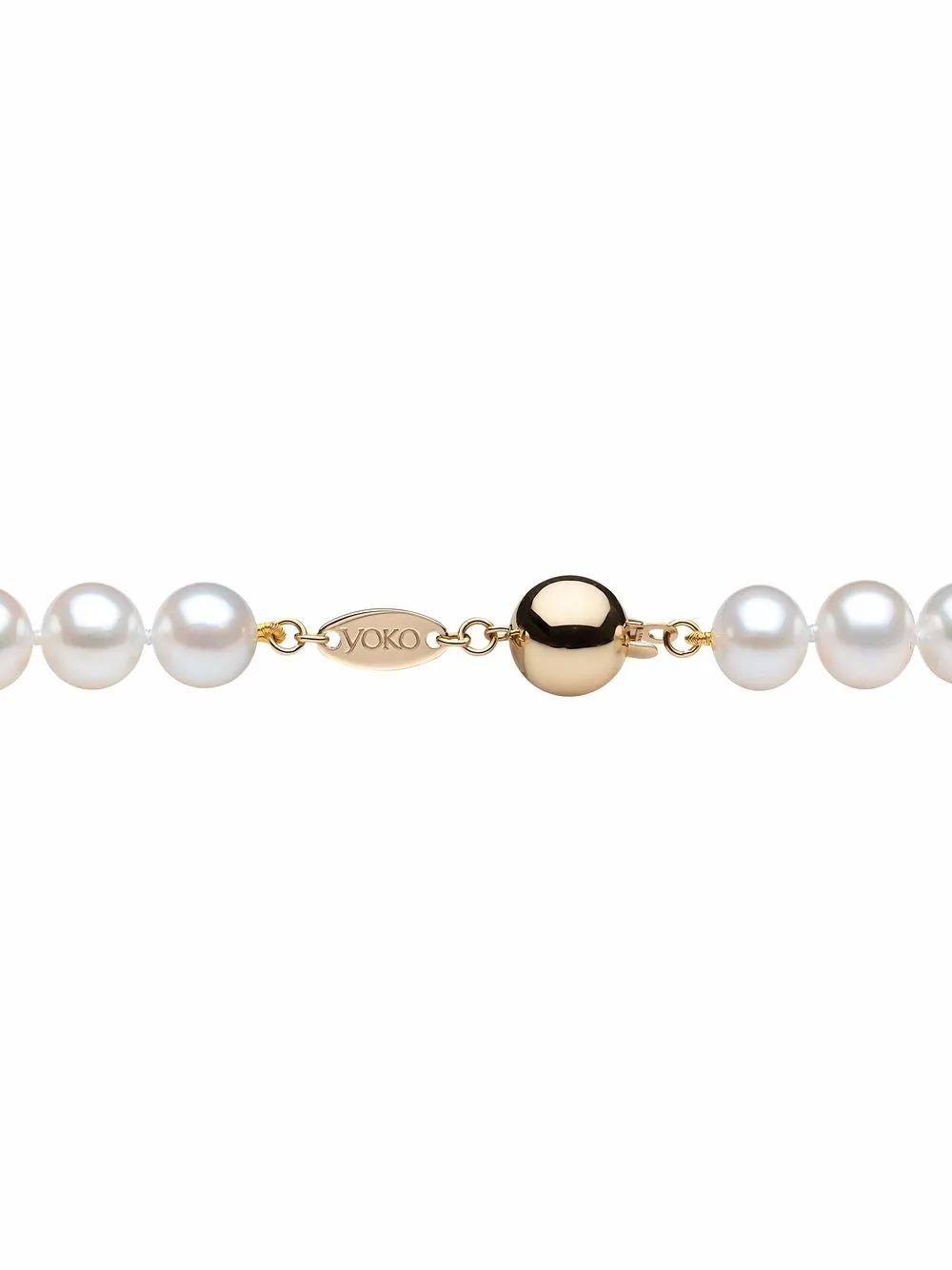 Yoko London 18kt Yellow Gold Classic 8mm Freshwater Pearl Necklace