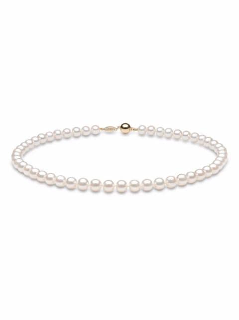 Yoko London 18kt yellow gold Classic 8mm Freshwater pearl necklace