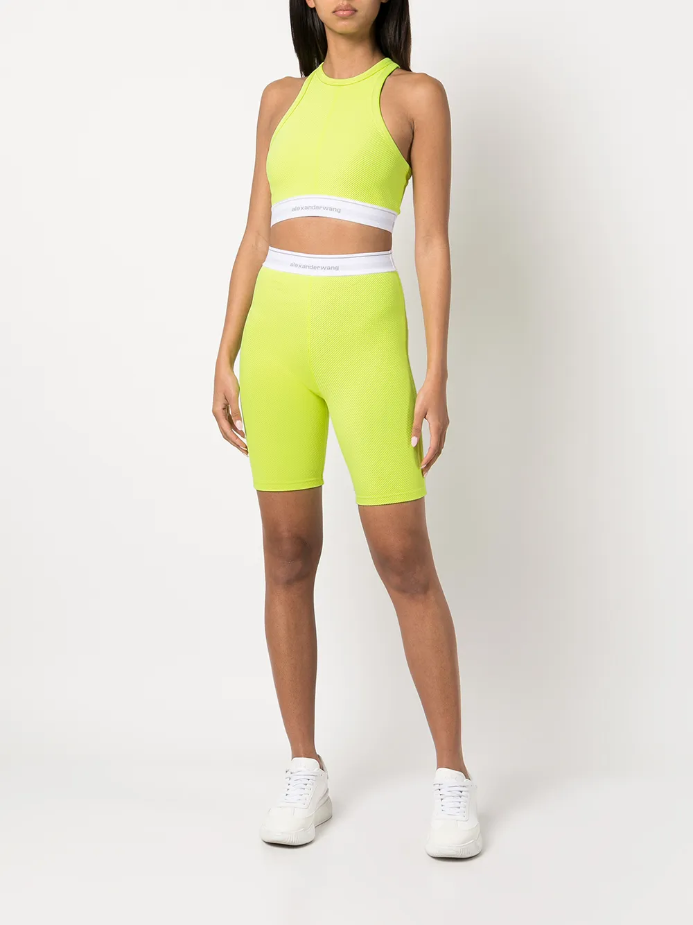 ALEXANDER WANG REFLECTIVE LOGO BIKE SHORTS