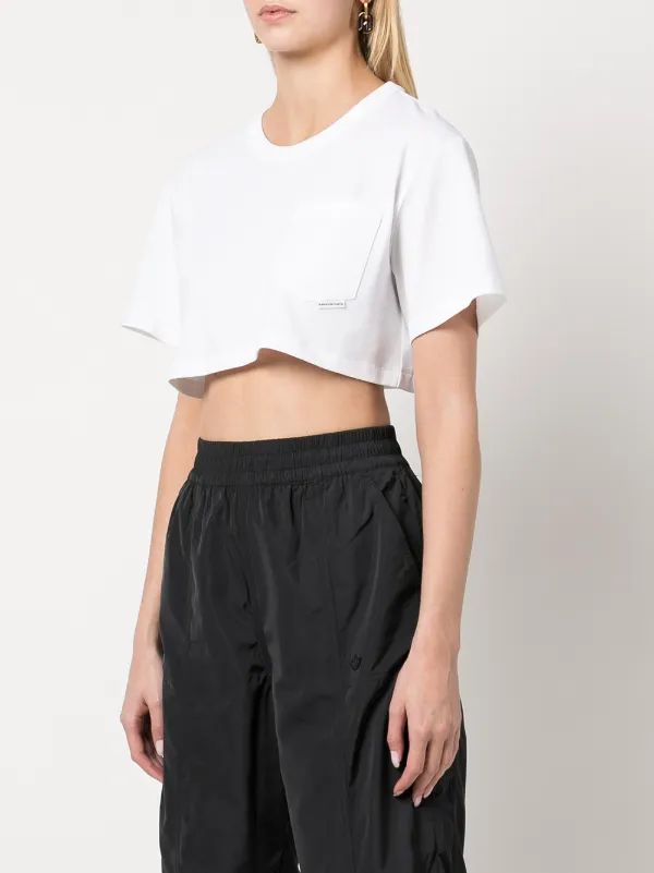 alexanderwang クロップドTシャツ ホワイト