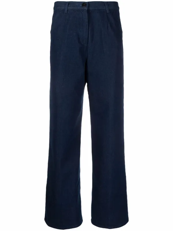 Shop Forte Forte high-waisted flared jeans with Express Delivery - FARFETCH