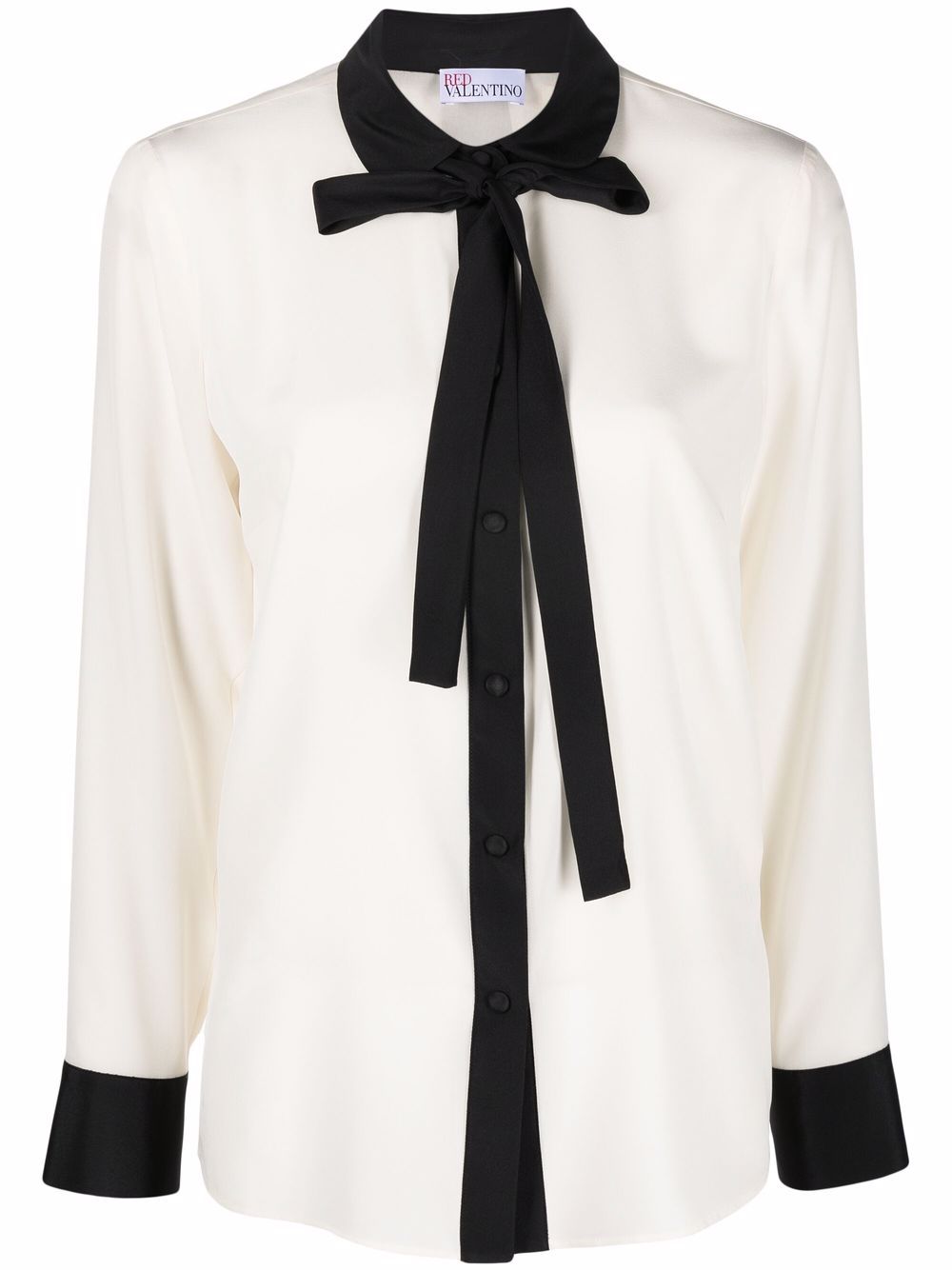 Red Valentino Pussy Bow Silk Blouse Farfetch 