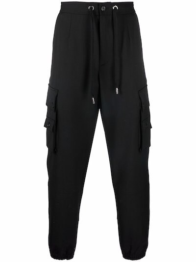 Dolce & Gabbana - multi-pocket elasticated cuff trousers