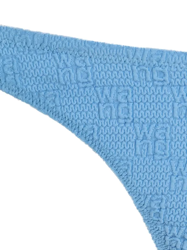 Alexander Wang ロゴニット ビキニボトム | ブルー | FARFETCH JP