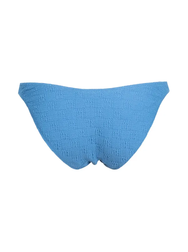 a wangロゴ　ビキニ Alexander Wang Crystal Logo Bikini Top in Black | Lyst