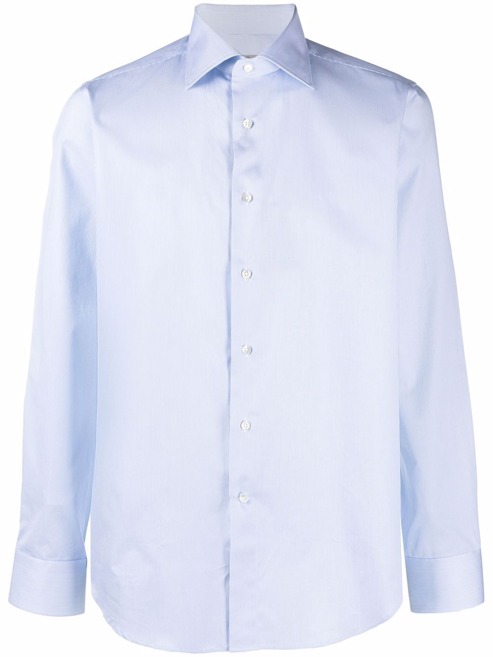 

Canali long-sleeve cotton shirt - Blue