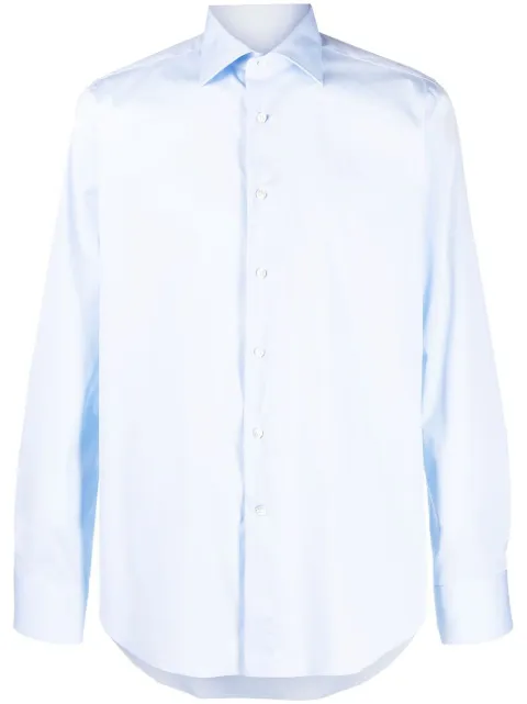 Canali button-down fitted shirt