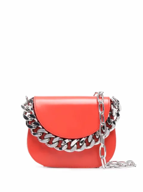 Kara - chain-link saddle crossbody bag
