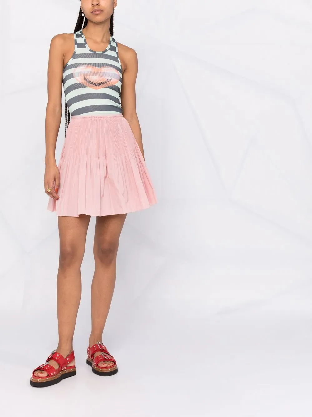 фото Red valentino юбка мини с плиссировкой