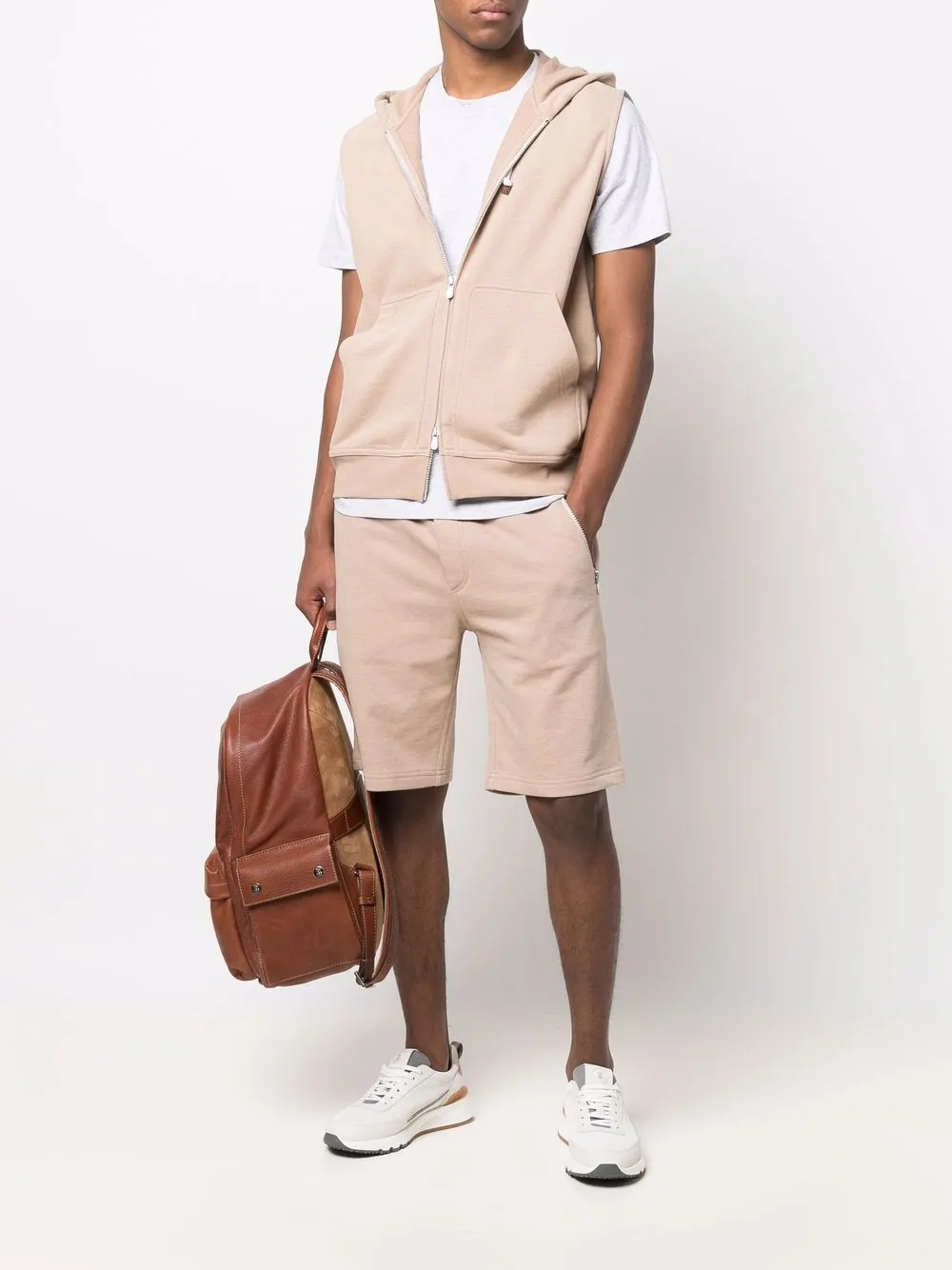 Brunello Cucinelli sleeveless zipped hoodie | Hoodies | Image 2