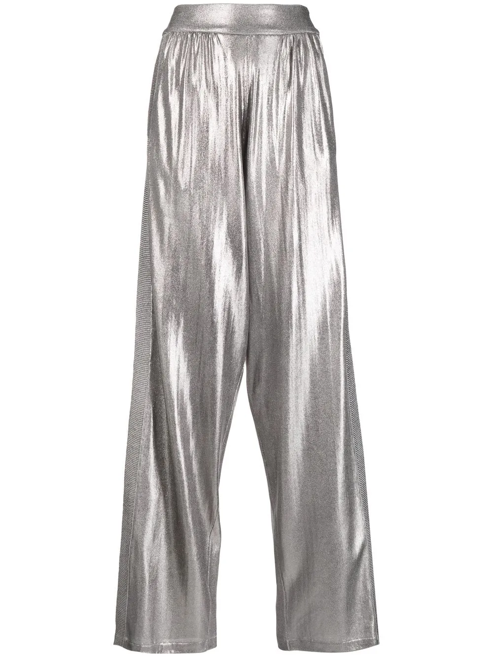 

TOM FORD lurex wide-leg trousers - Silver