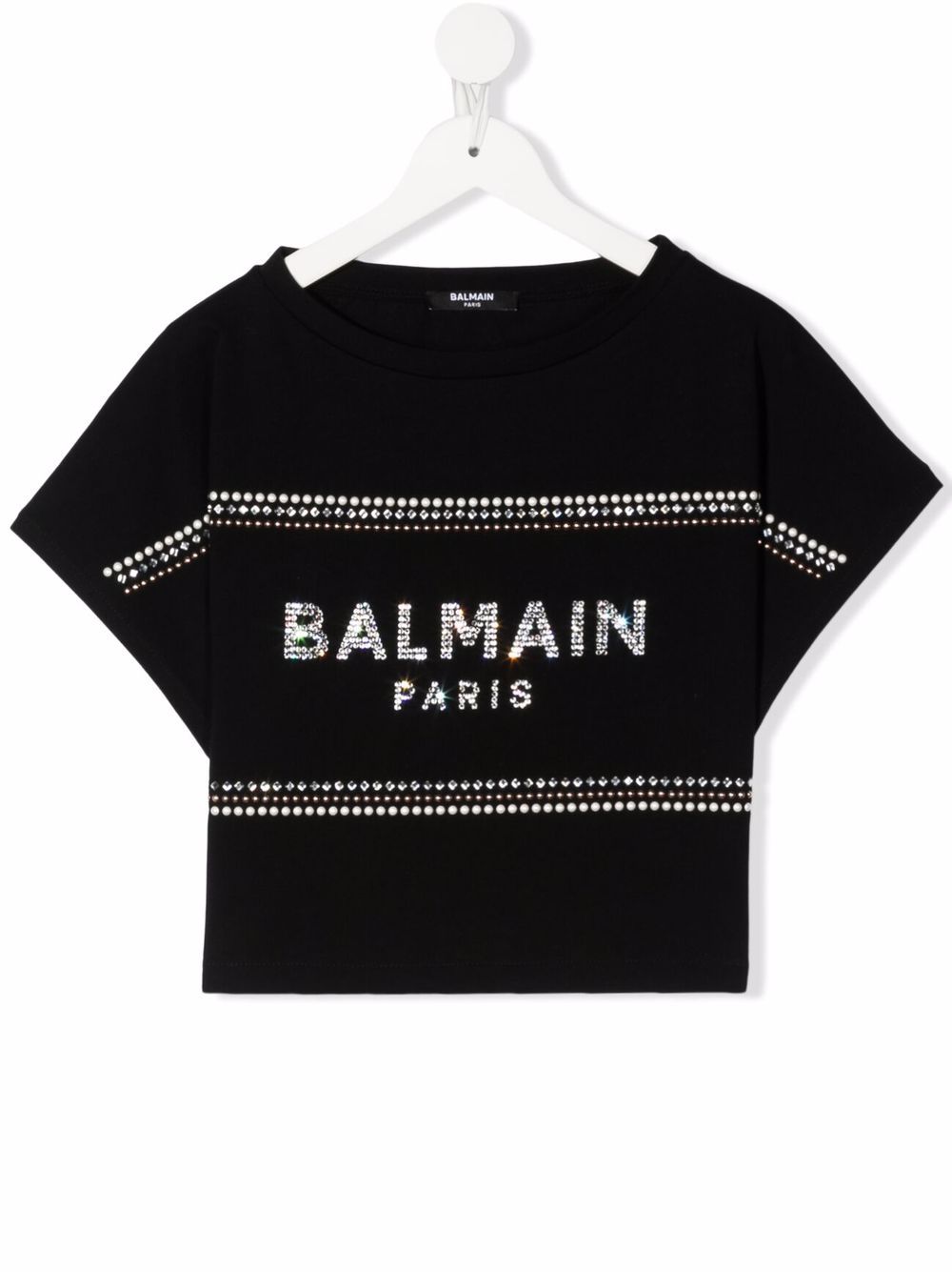 фото Balmain kids футболка с логотипом