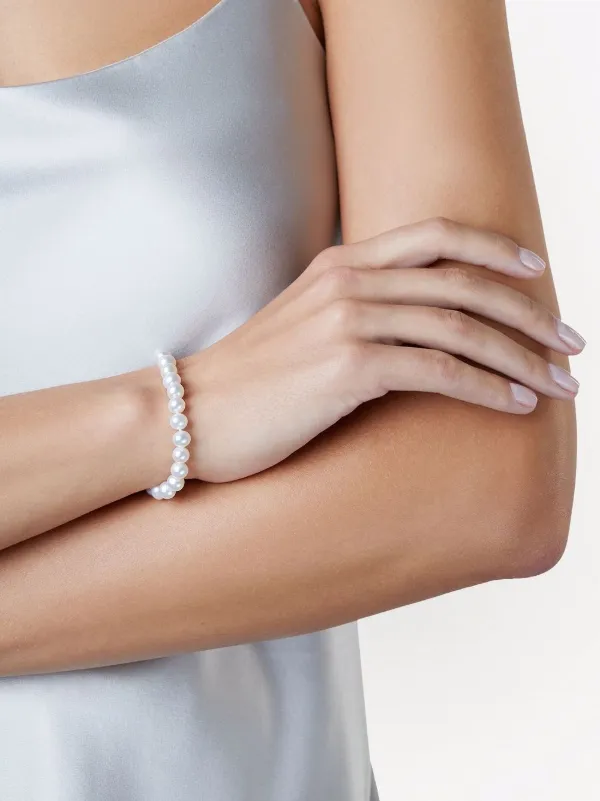 Freshwater pearl bracelet clearance with swarovski elements