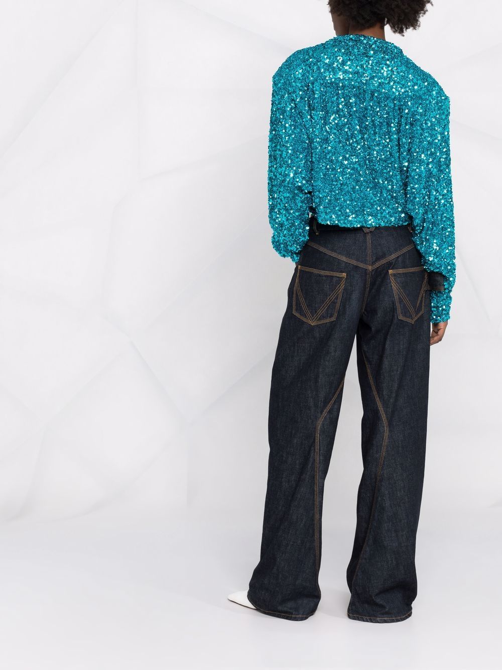 ROTATE BIRGER CHRISTENSEN Aurelia sequin-embellished blouse Women