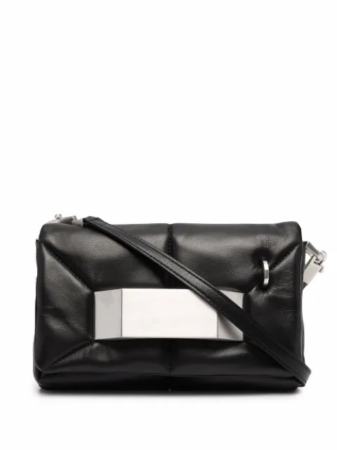 Griffin quilted messenger bag