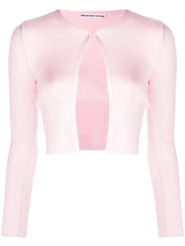 Alexander Wang Bonded crew-neck Cropped Cardigan - Farfetch