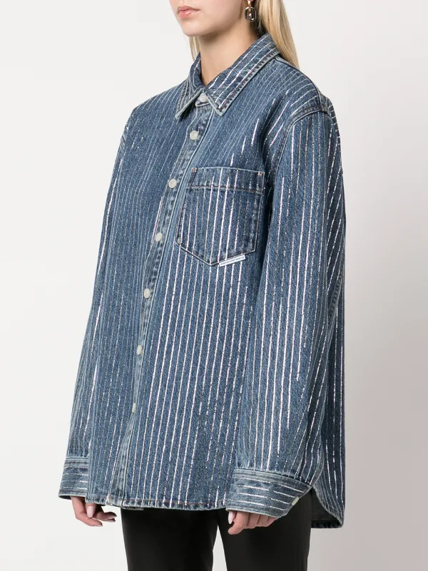 Alexander Wang Oversized Striped Denim 