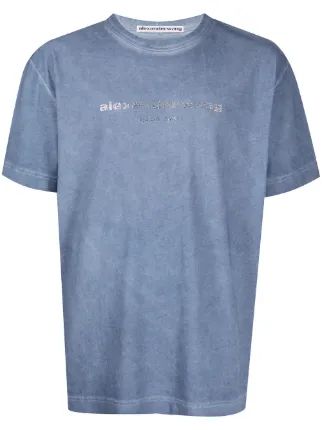 Alexander Wang Acid Wash logo-print T-shirt - Farfetch