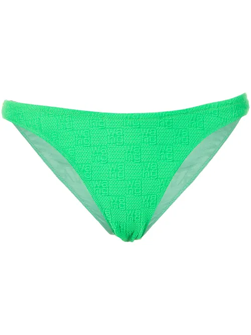 Bas de bikini en maille à motif monogrammé - Alexander Wang - Modalova