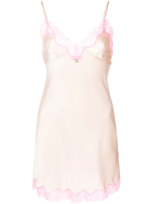 Alexander Wang lace-trim Silk Slip 