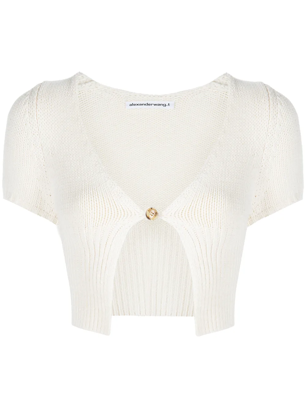 

Alexander Wang cárdigan corto - Blanco