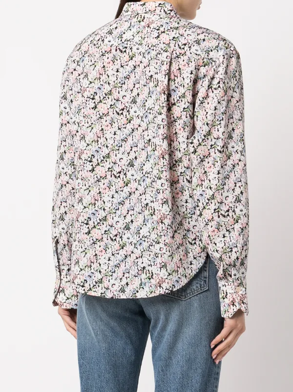 floral-print long-sleeve Shirt - Farfetch