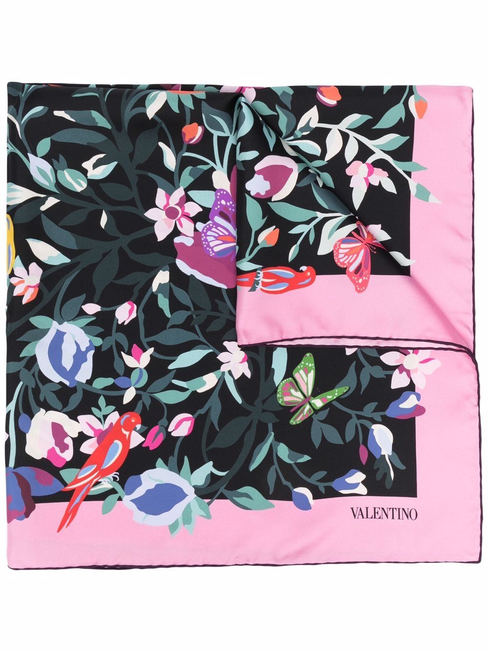 фото Valentino шелковый платок с принтом