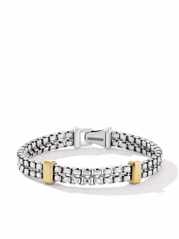 David Yurman 18kt Yellow Gold Double 